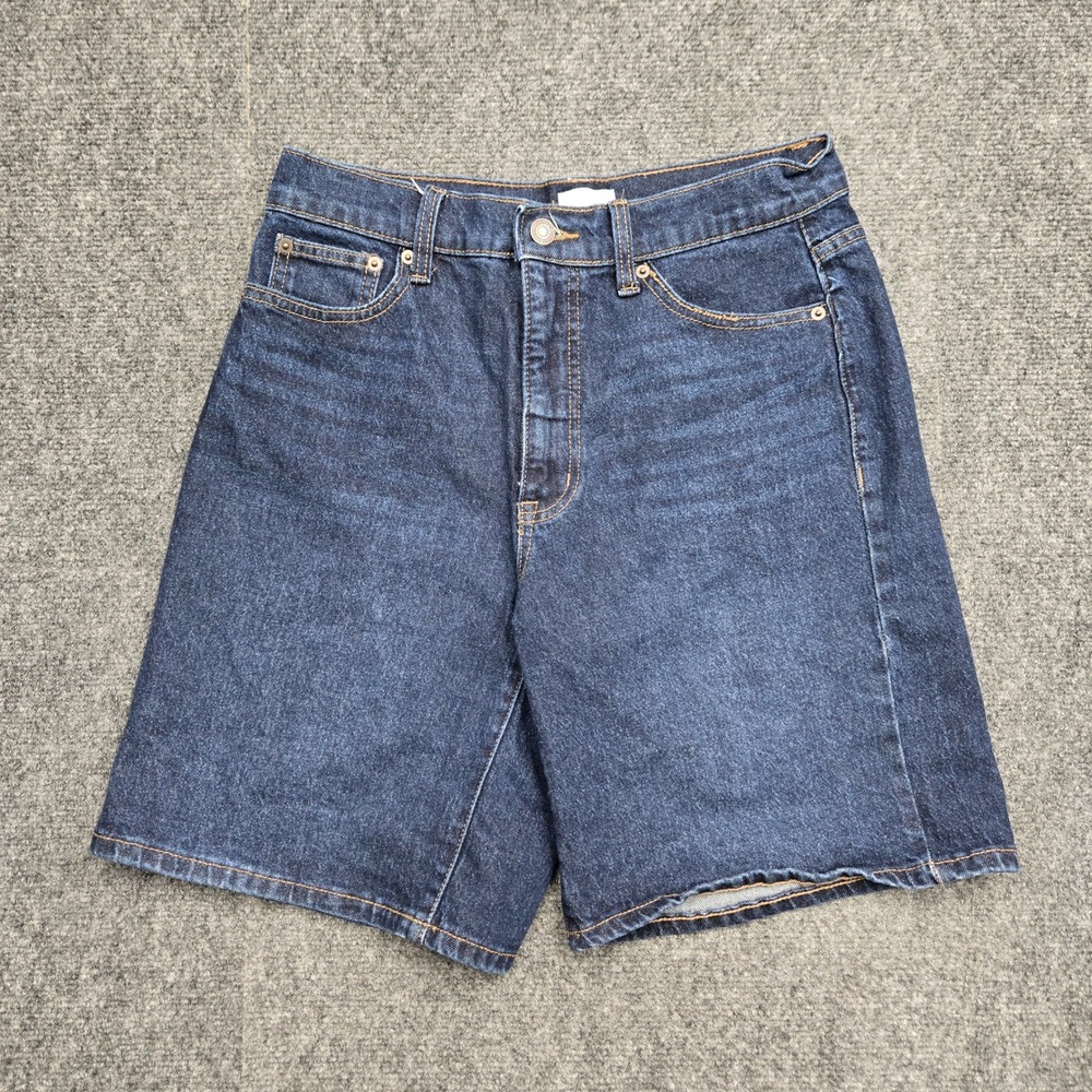 Time and Tru Womens High Rise Dark Wash Denim Shorts Size 6 TT1736016373D